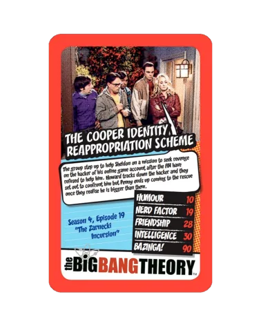 Top trumps-The Big Bang Theory juego de cartas nuevo New 