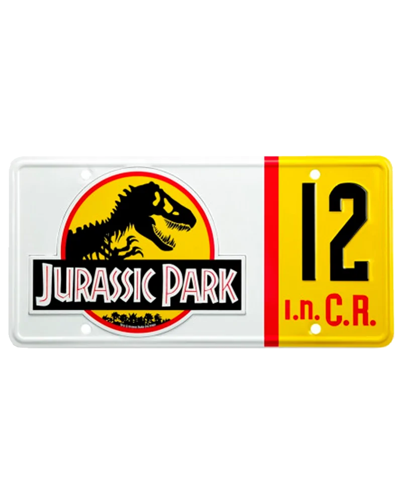 Réplica matrícula Jurassic Park