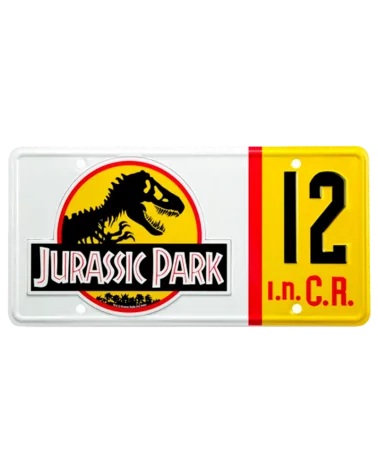 Réplica matrícula Jurassic Park