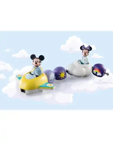Playmobil 1.2.3 & disney mickey y minnie tren nube
