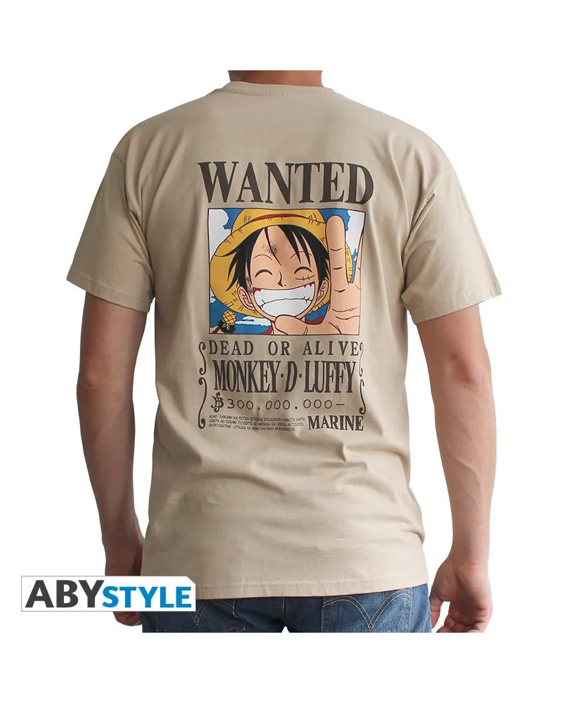 Camiseta Wanted Luffy de One Piece