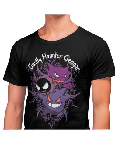 Camiseta Gastly, Hunter y Gengar de Pokémon