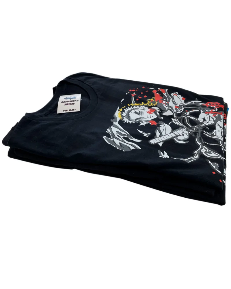 Camiseta Kyojuro Rengoku de Demon Slayer